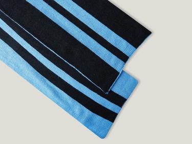  Erkek Çocuk Mavi Çizgili Atkı