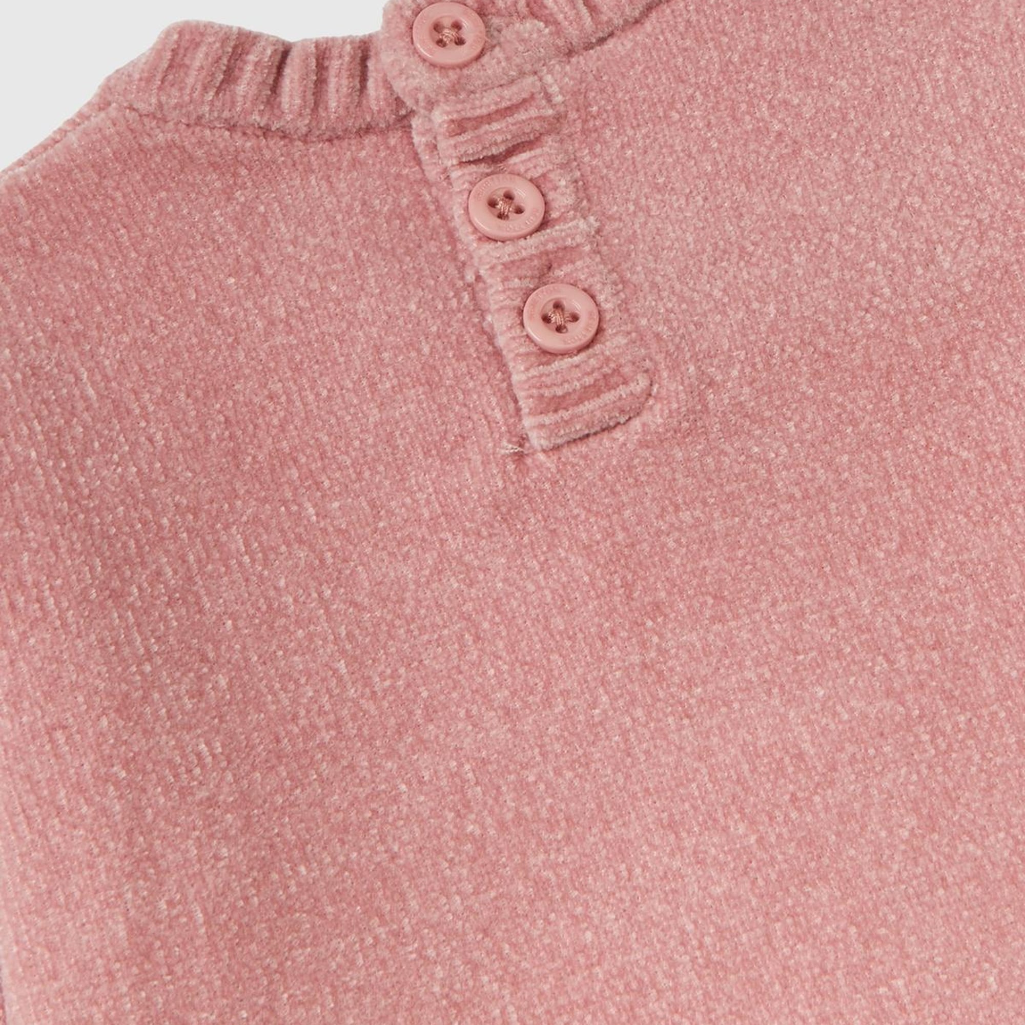 Bebek Gül Kurusu Ayıcık Desenli Kazak