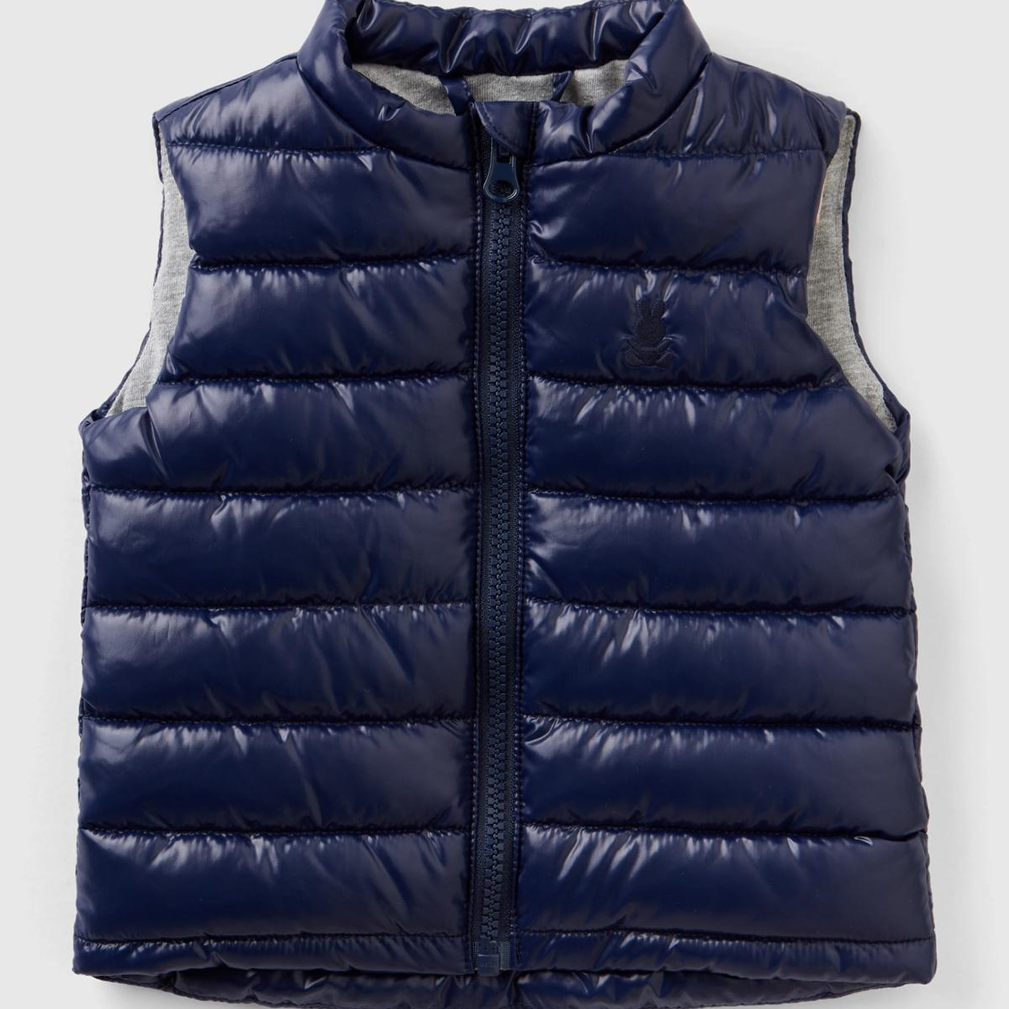 Bebek Lacivert Logolu Parlak Yelek