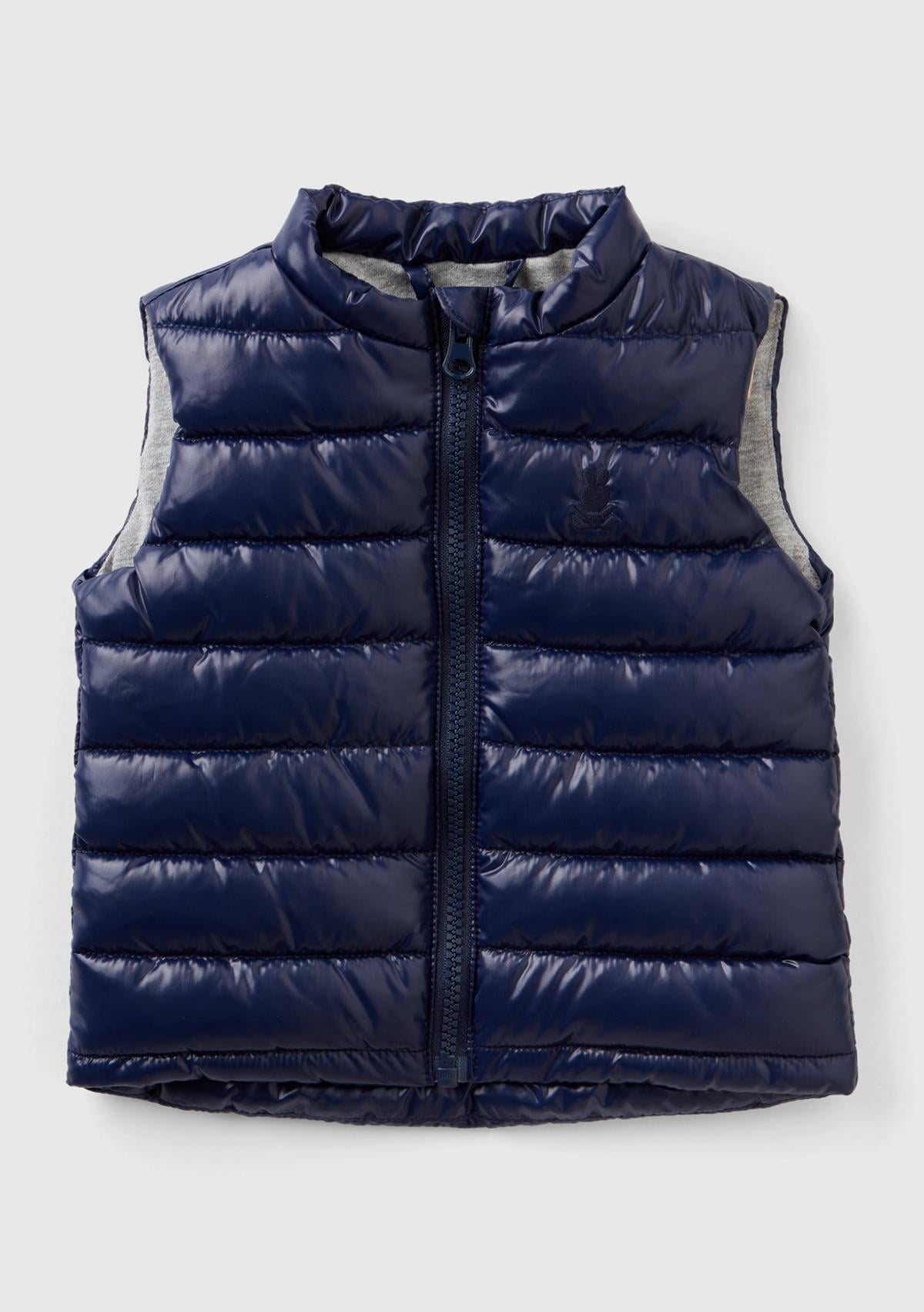  Bebek Lacivert Logolu Parlak Yelek