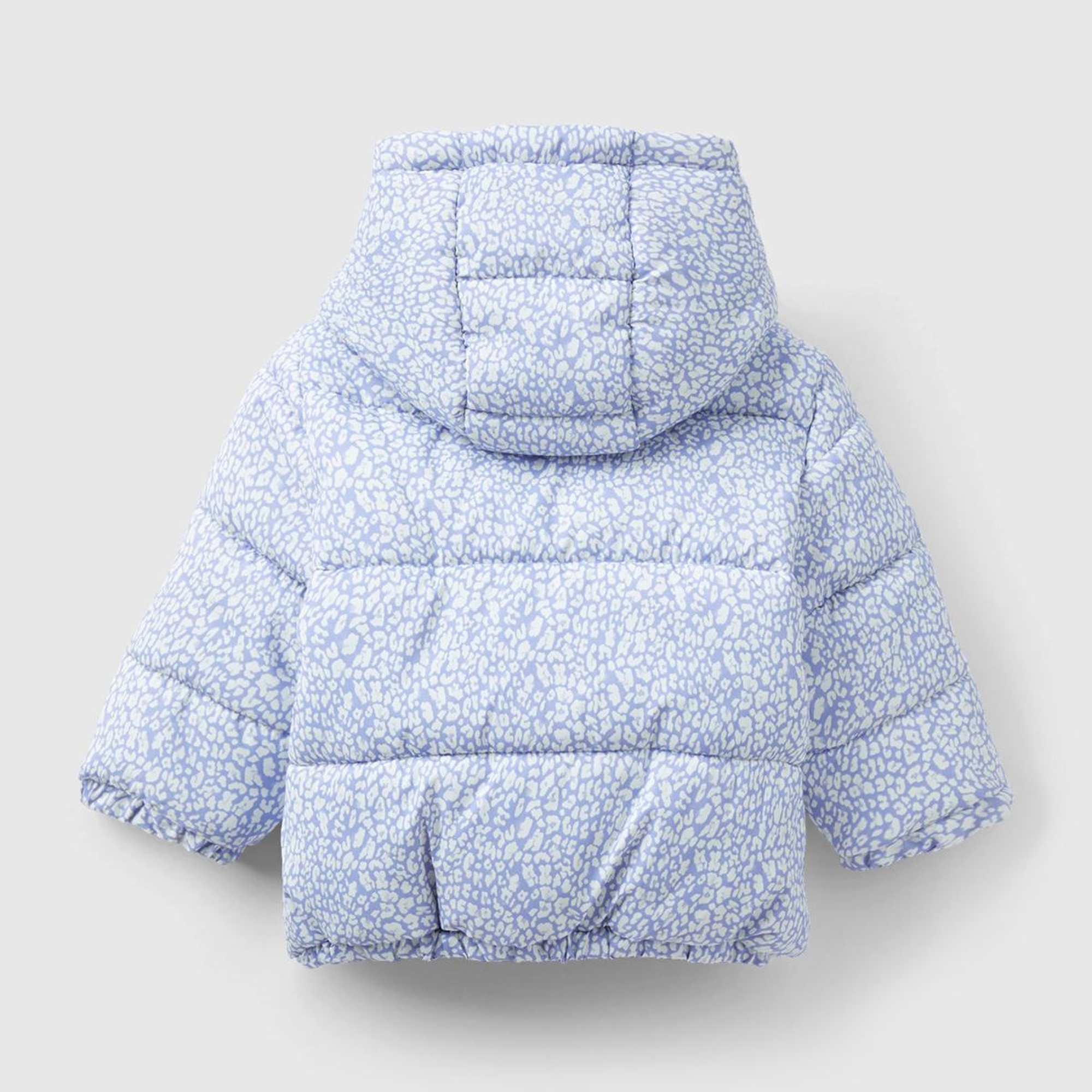 Bebek Lila Dinazor Baskılı Pufa Mont