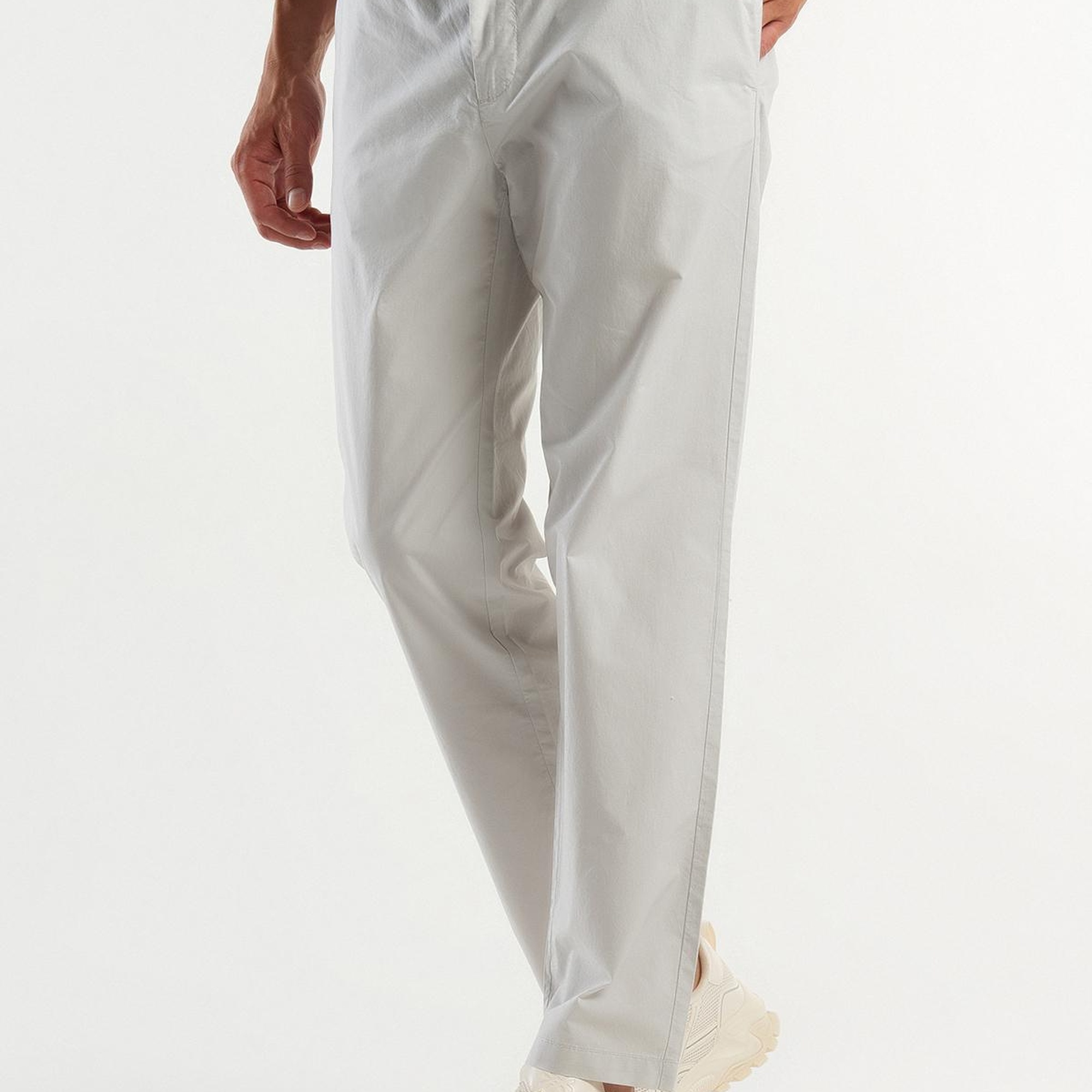 Erkek Kemik %100 Pamuk 4 Cepli Beli Büzgülü İpli Pantolon