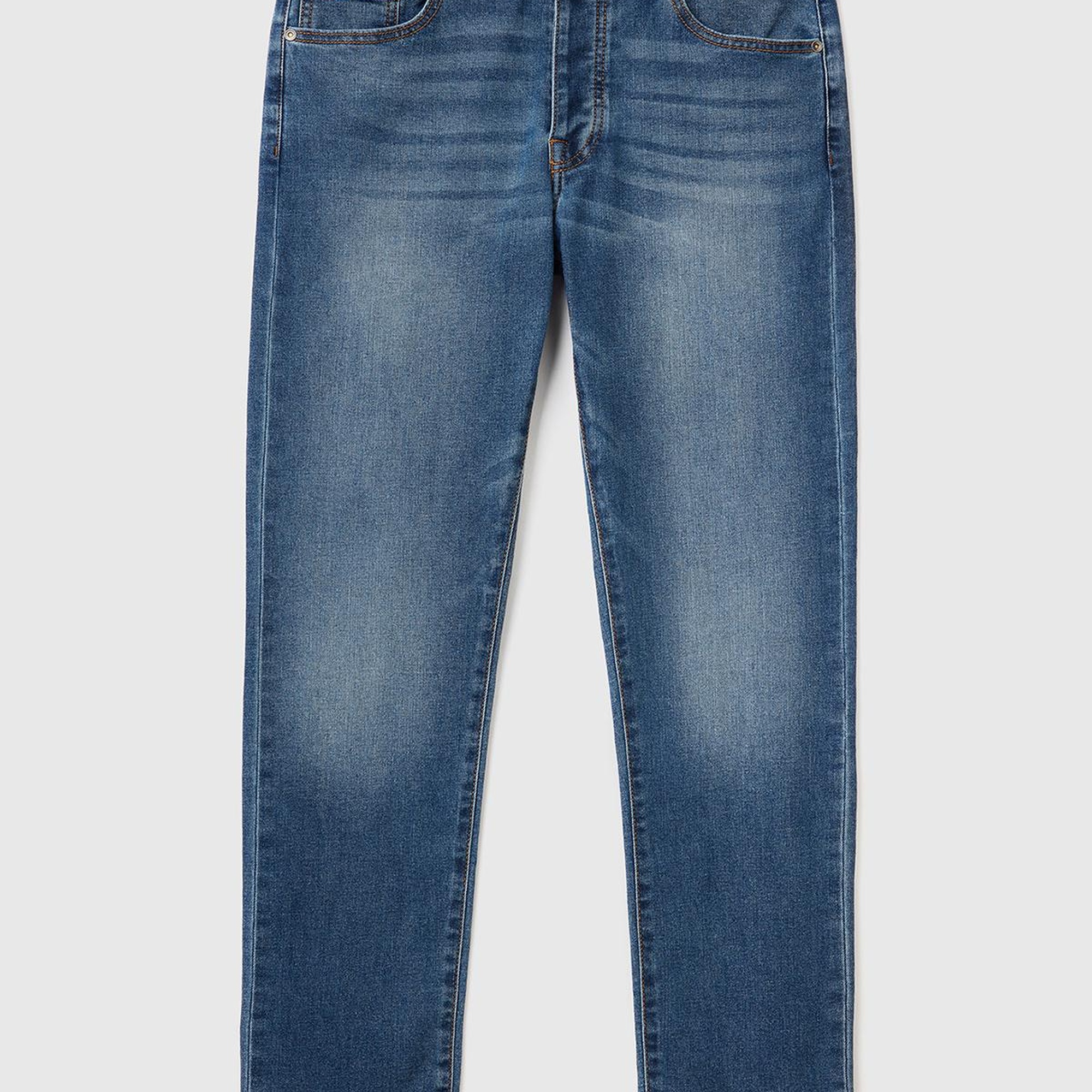 Erkek Koyu Mavi  Slim Fit Jean Pantolon