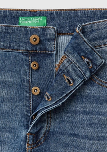  Erkek Koyu Mavi  Slim Fit Jean Pantolon