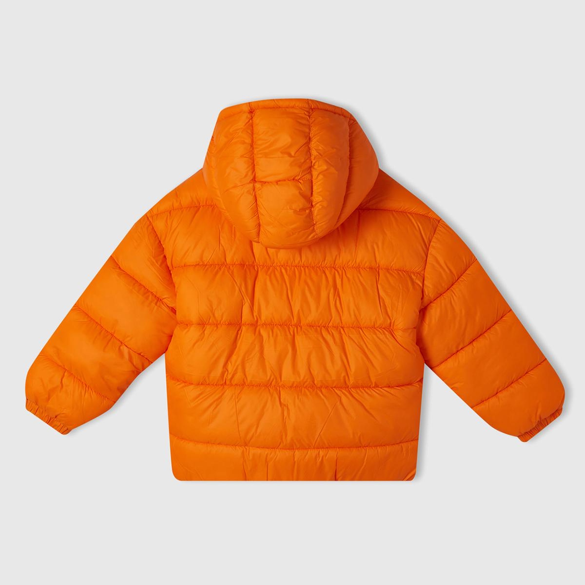 Erkek Çocuk Turuncu Benetton Logo İşlemeli Mont