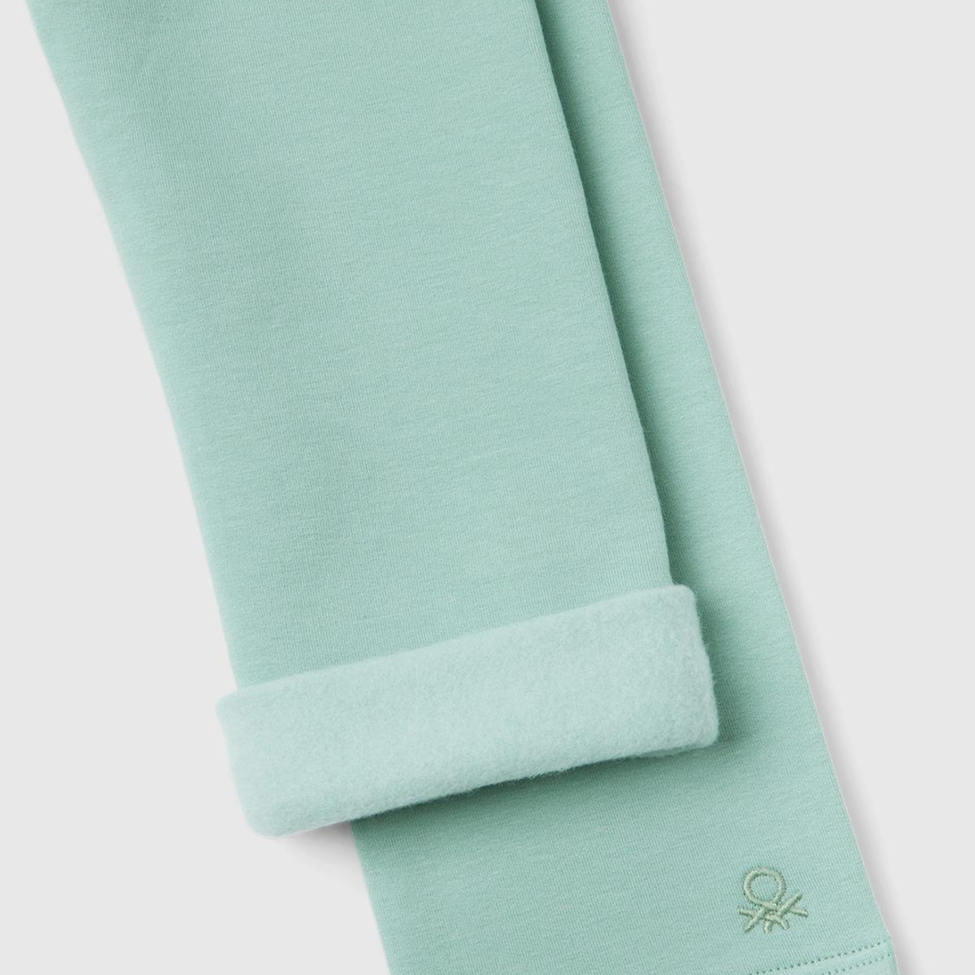 Kız Çocuk Su Yeşili Benetton Logo Detaylı Tayt