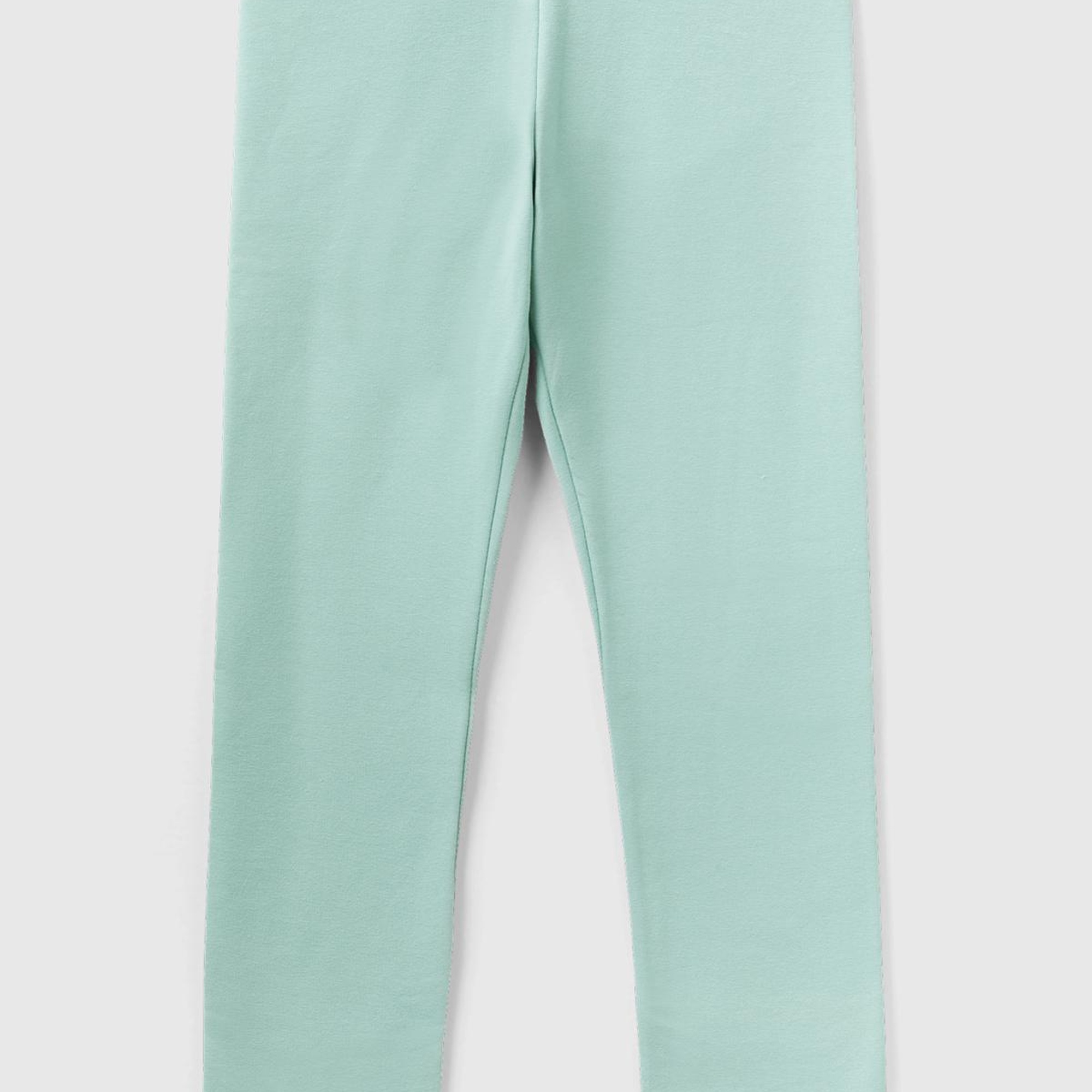 Kız Çocuk Su Yeşili Benetton Logo Detaylı Tayt