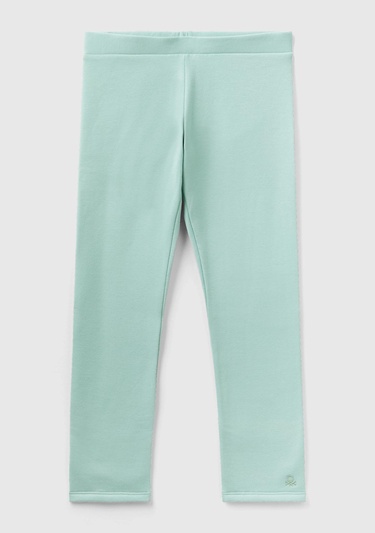  Kız Çocuk Su Yeşili Benetton Logo Detaylı Tayt