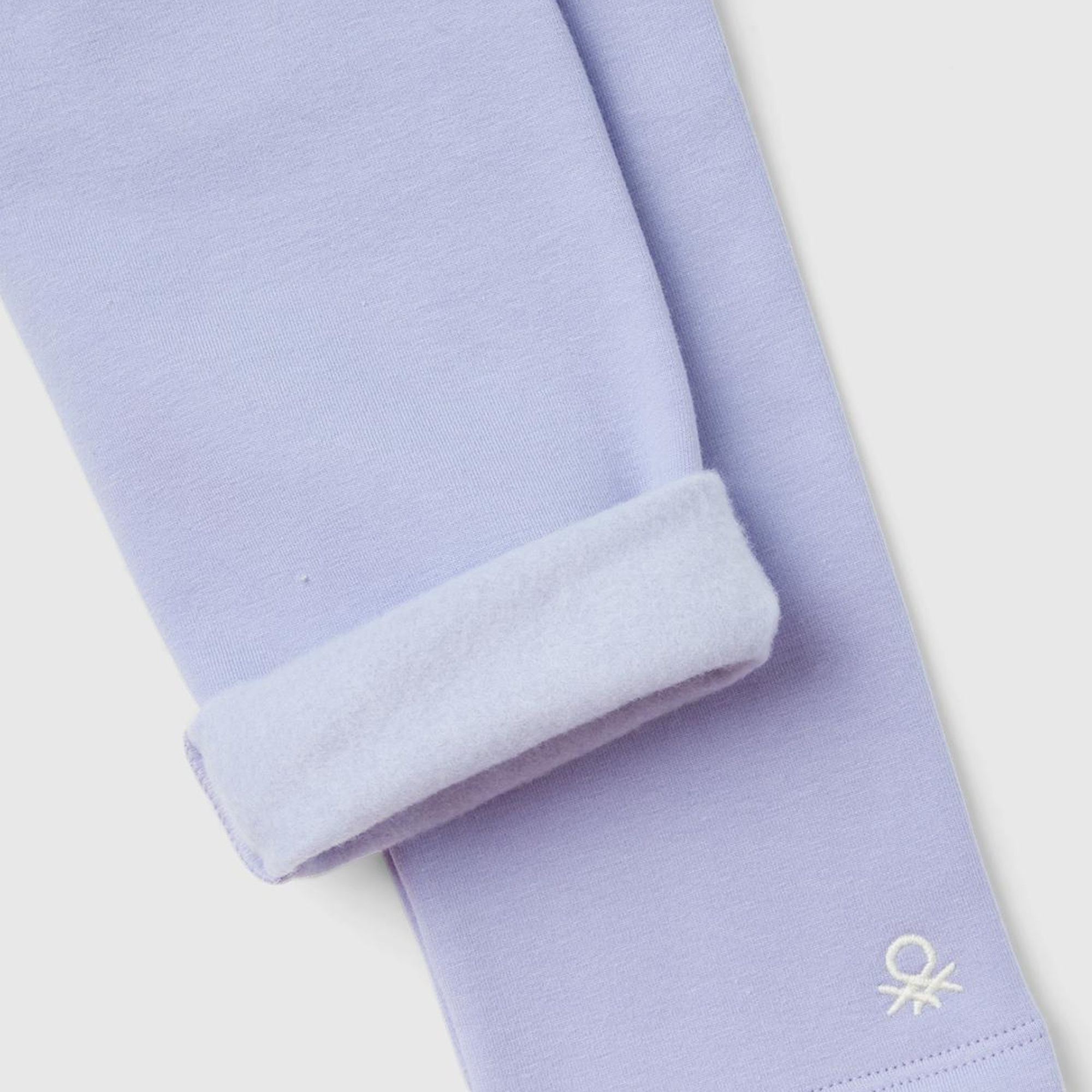 Kız Çocuk Lila Benetton Logo Detaylı Tayt