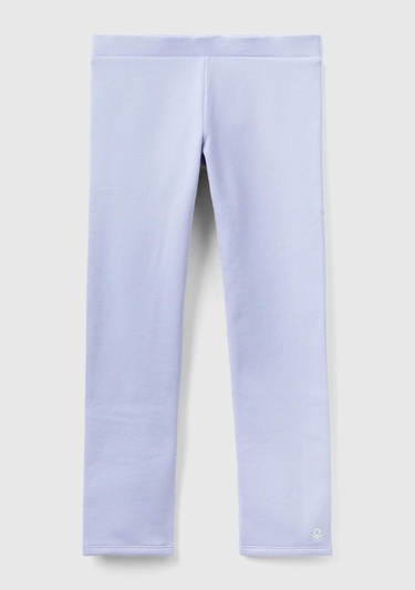  Kız Çocuk Lila Benetton Logo Detaylı Tayt