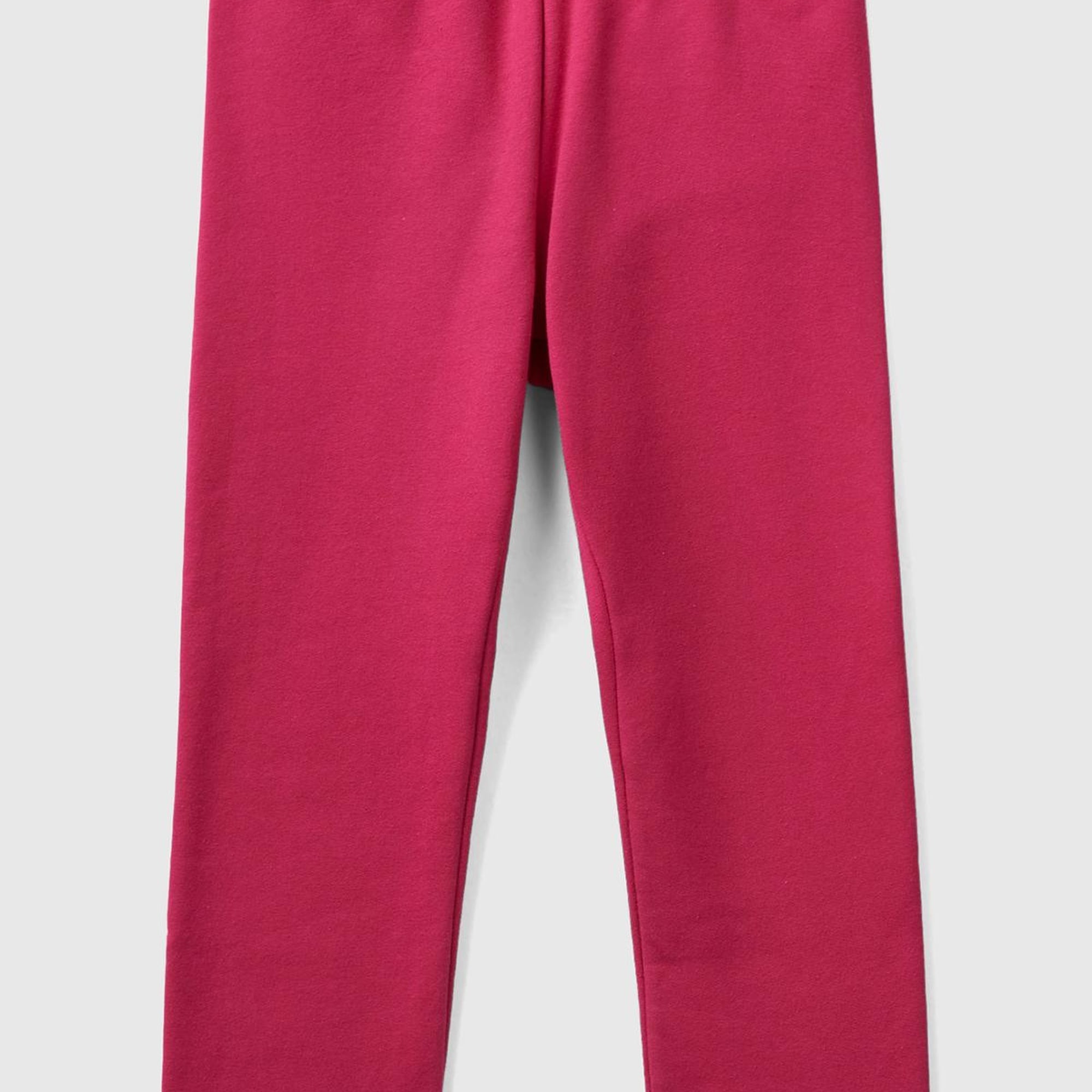 Kız Çocuk Fuşya Benetton Logolu Tayt