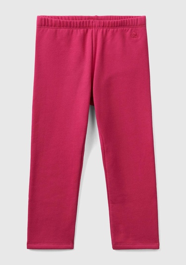  Kız Çocuk Fuşya Benetton Logolu Tayt