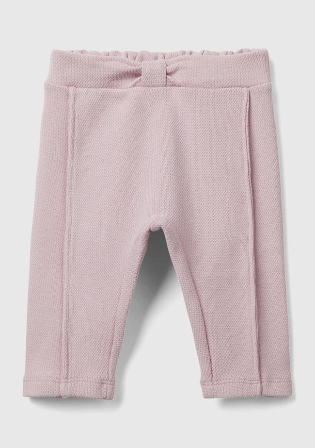  Bebek Gül Kurusu Beli Lastikli Eşofman Altı