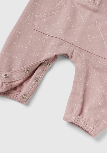  Bebek Gül Kurusu Ekose Desenli Tulum