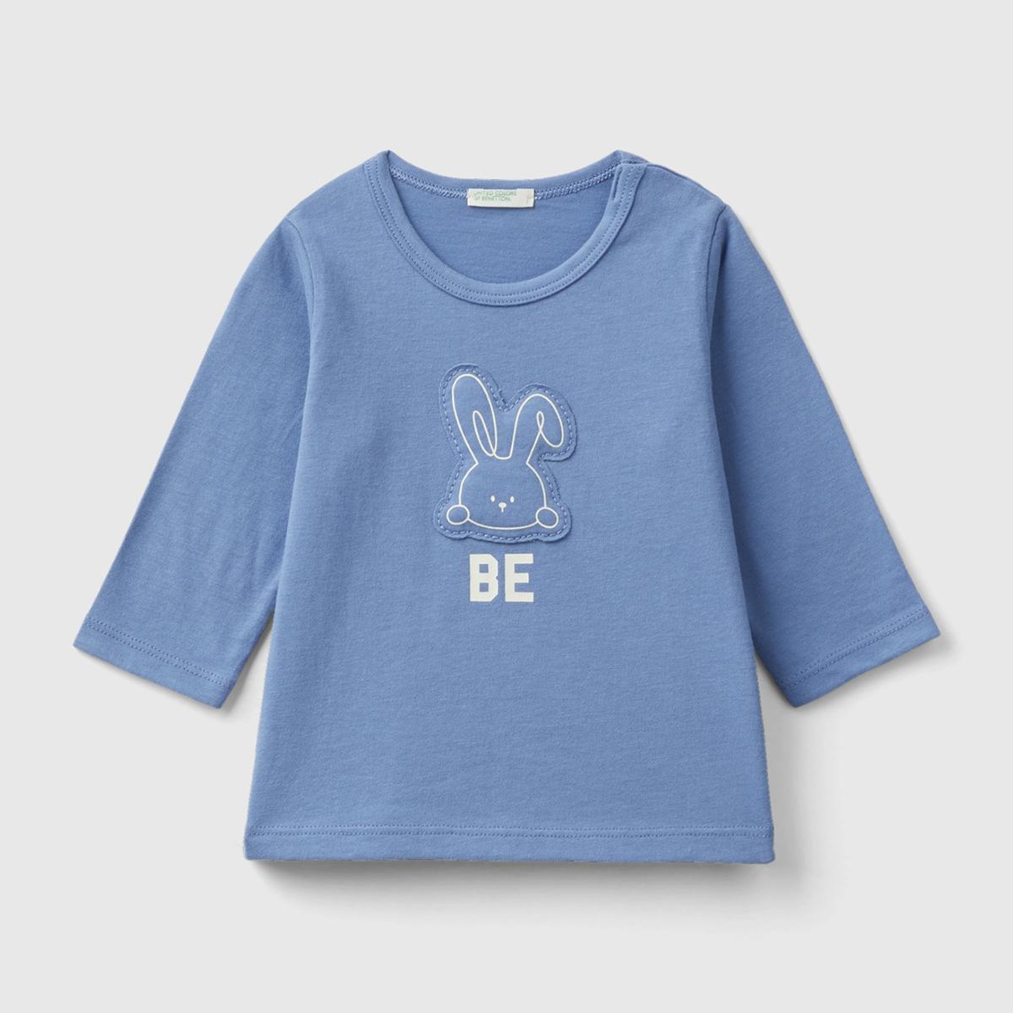 Bebek Havacı Mavi BE Baskılı T-Shirt