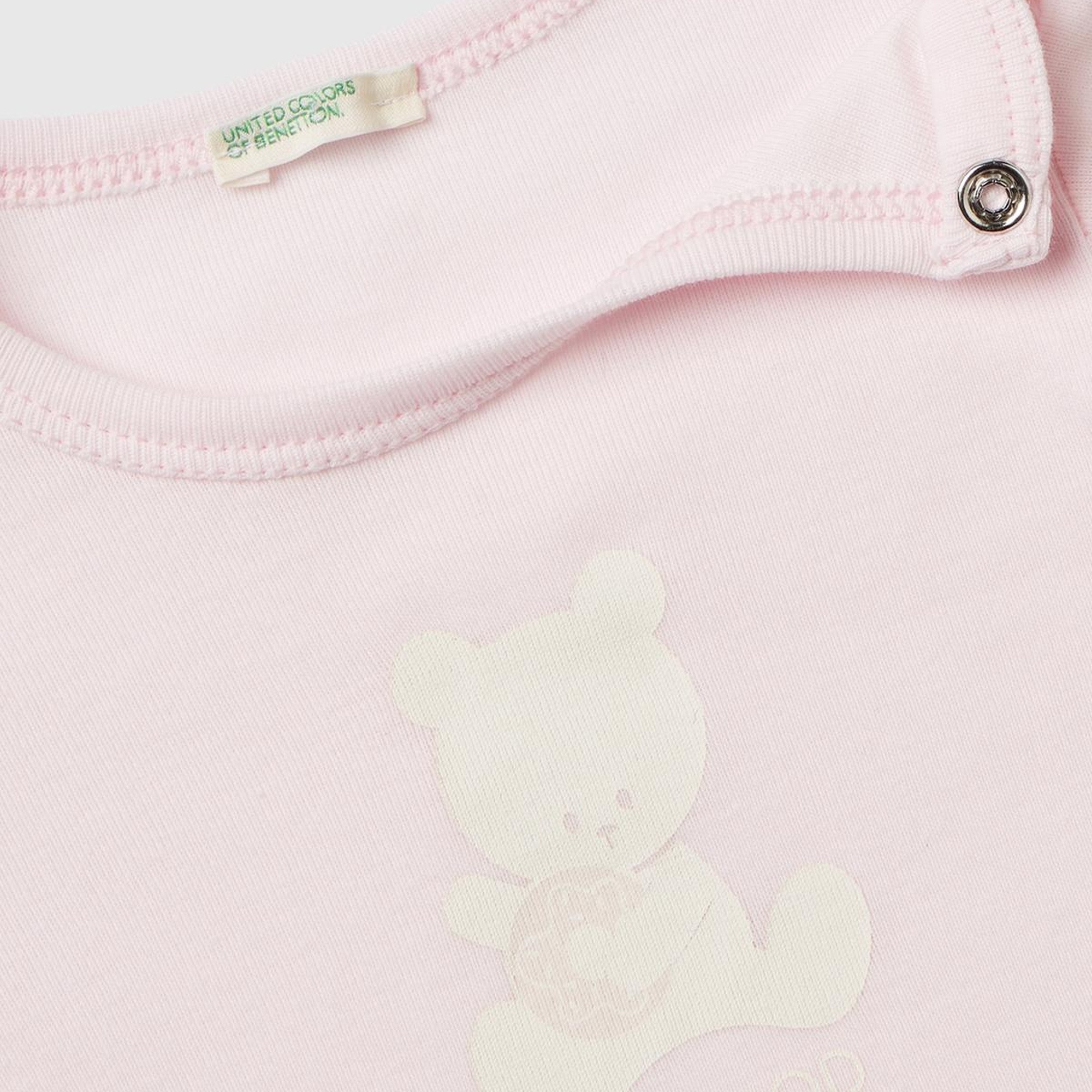 Bebek Açık Pembe Bunny Logolu T-Shirt