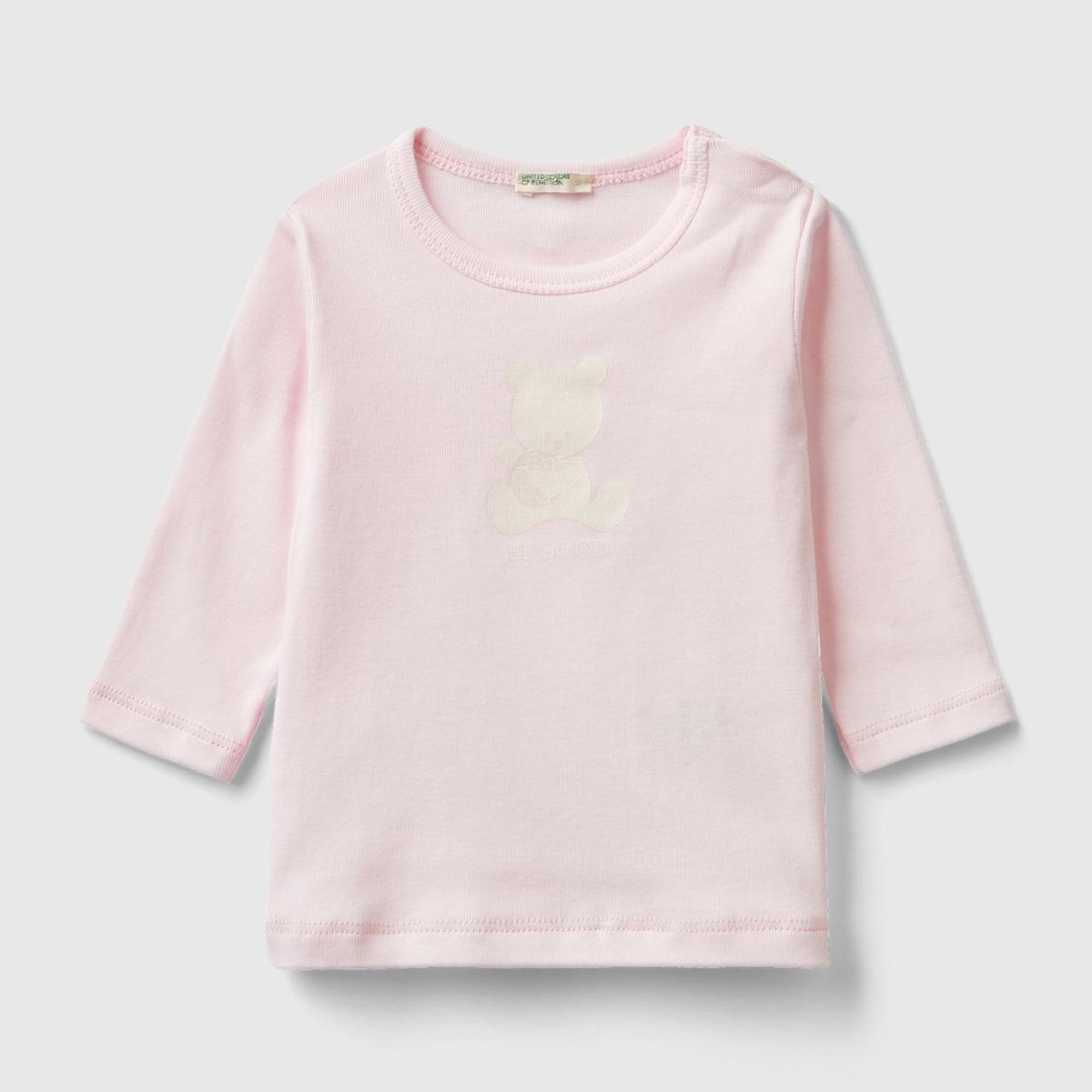 Bebek Açık Pembe Bunny Logolu T-Shirt