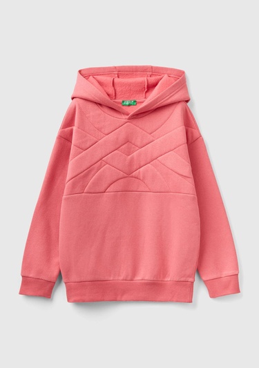  Erkek Çocuk Fuşya Logo işlemeli Sweatshirt