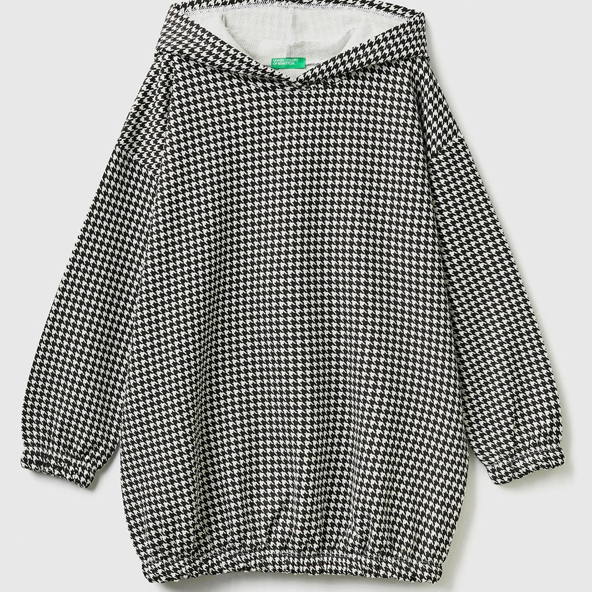 Kız Çocuk Siyah Mikro Desenli Sweatshirt