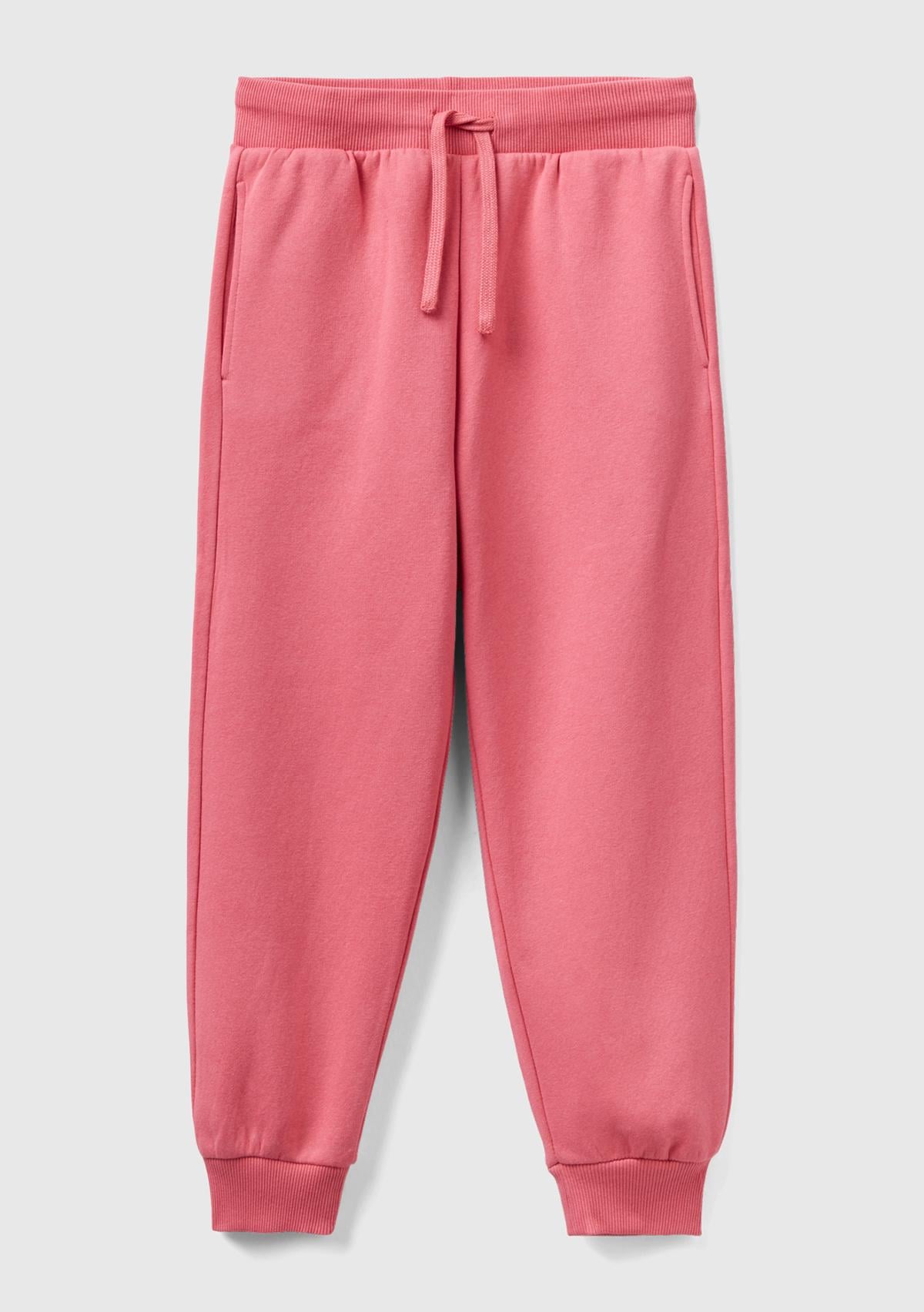  Erkek Çocuk Fuşya Belden Bağlamalı Lastikli Eşofman Altı