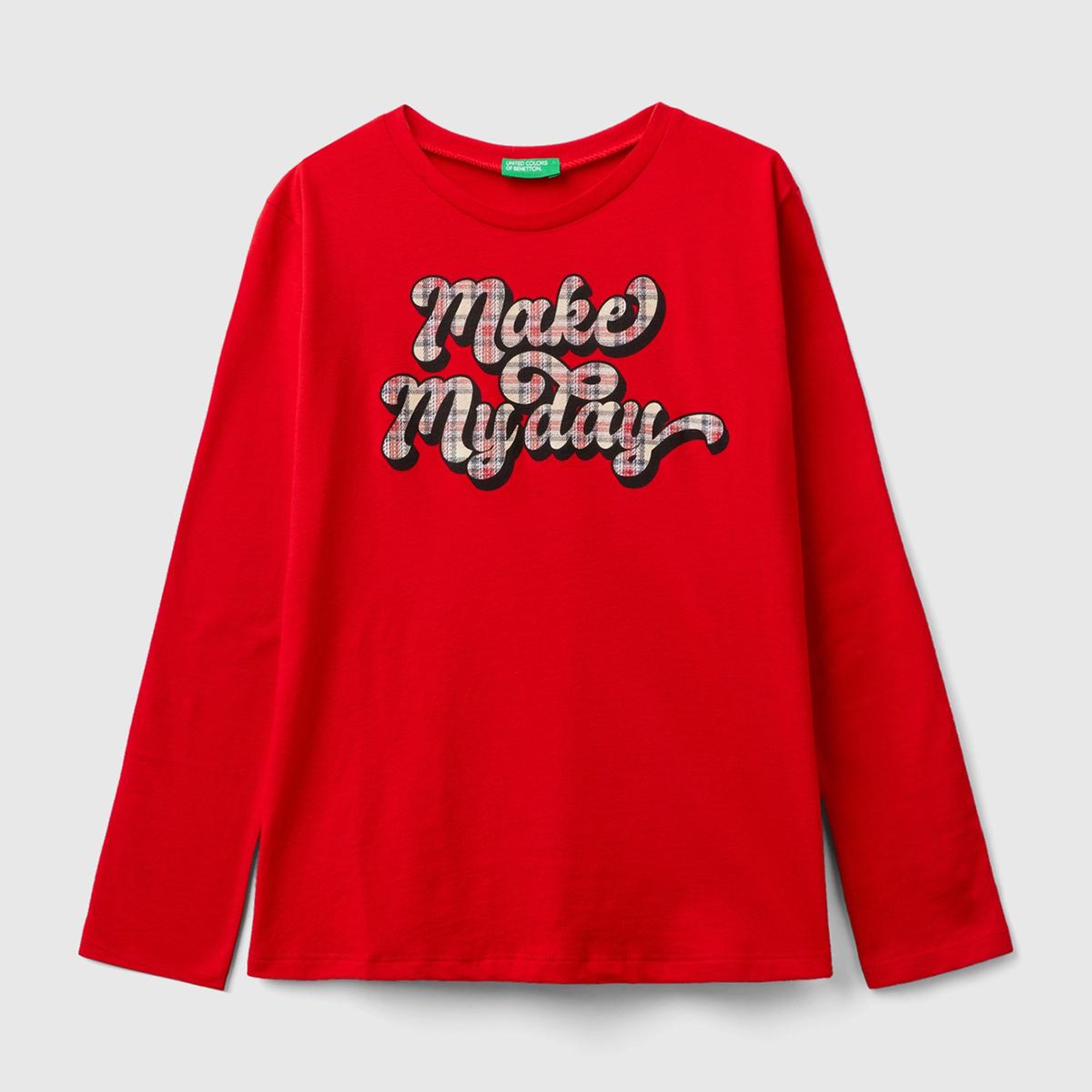 Kız Çocuk Kırmızı Baskılı T-Shirt