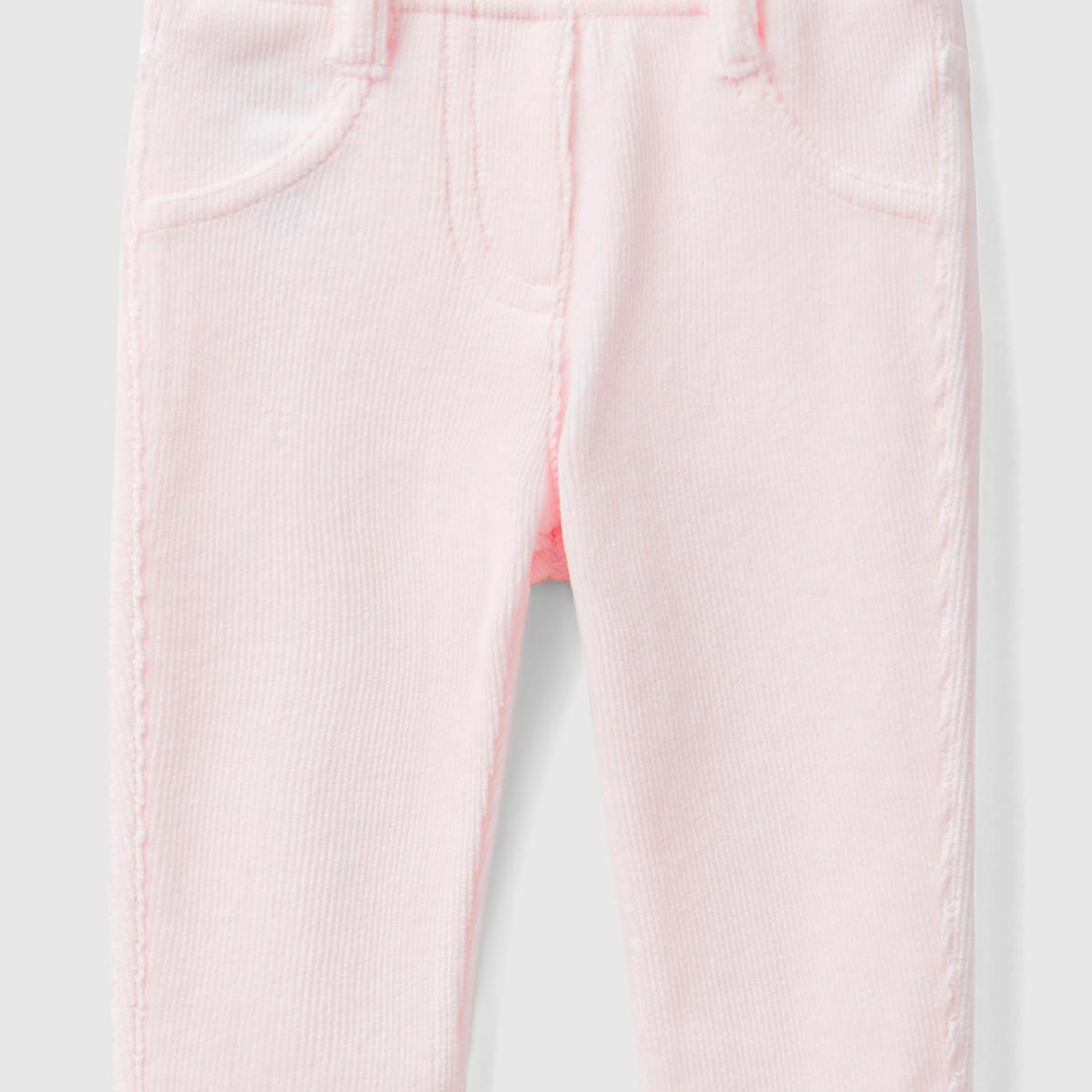 Bebek Açık Pembe Kadife Pantolon
