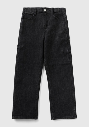  Erkek Çocuk Siyah Denim Pantolon