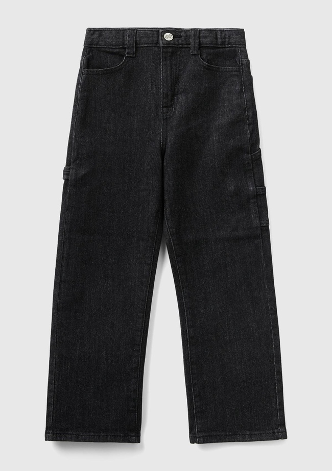  Erkek Çocuk Siyah Denim Pantolon