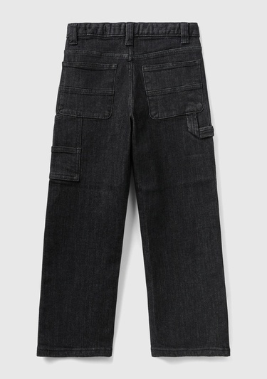  Erkek Çocuk Siyah Denim Pantolon