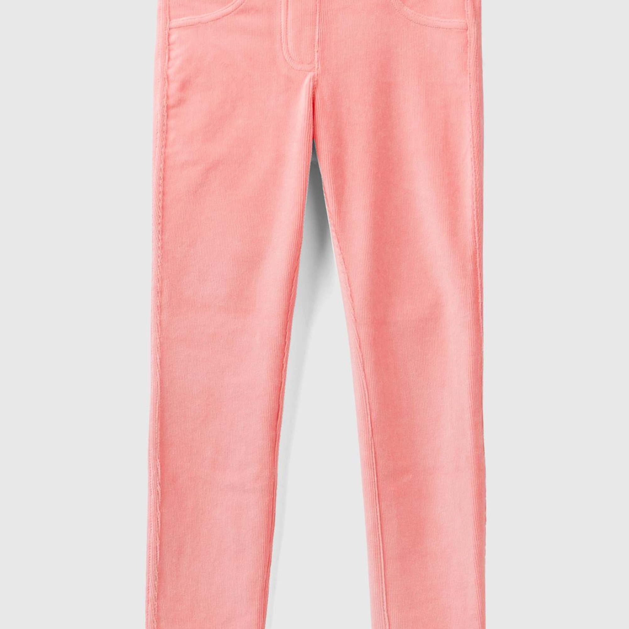 Kız Çocuk Pembe Kadife Jegging