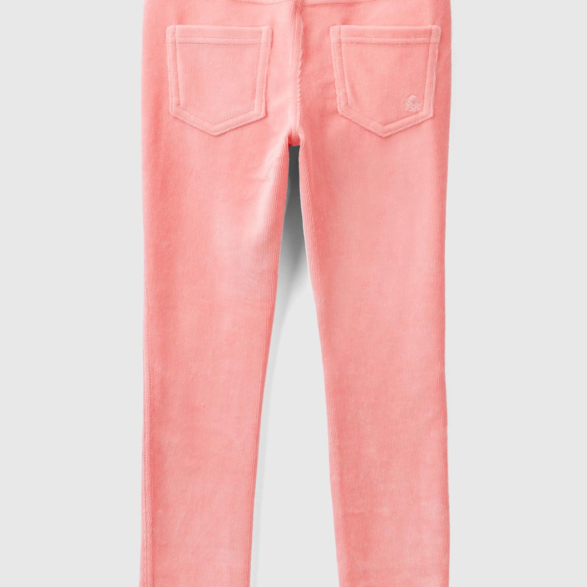 Kız Çocuk Pembe Kadife Jegging