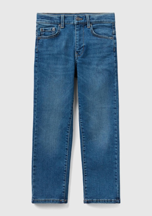  Kız Çocuk Denim 5 Cepli Super Stretch Denim Pantolon