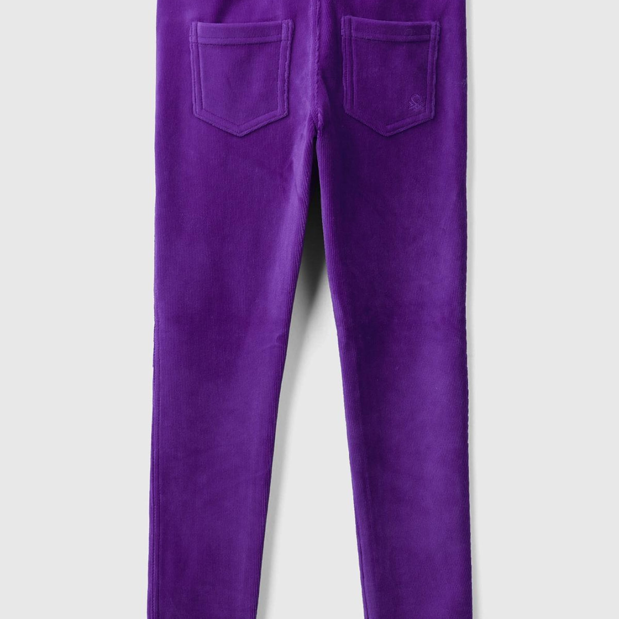 Kız Çocuk Mor Kadife Jegging