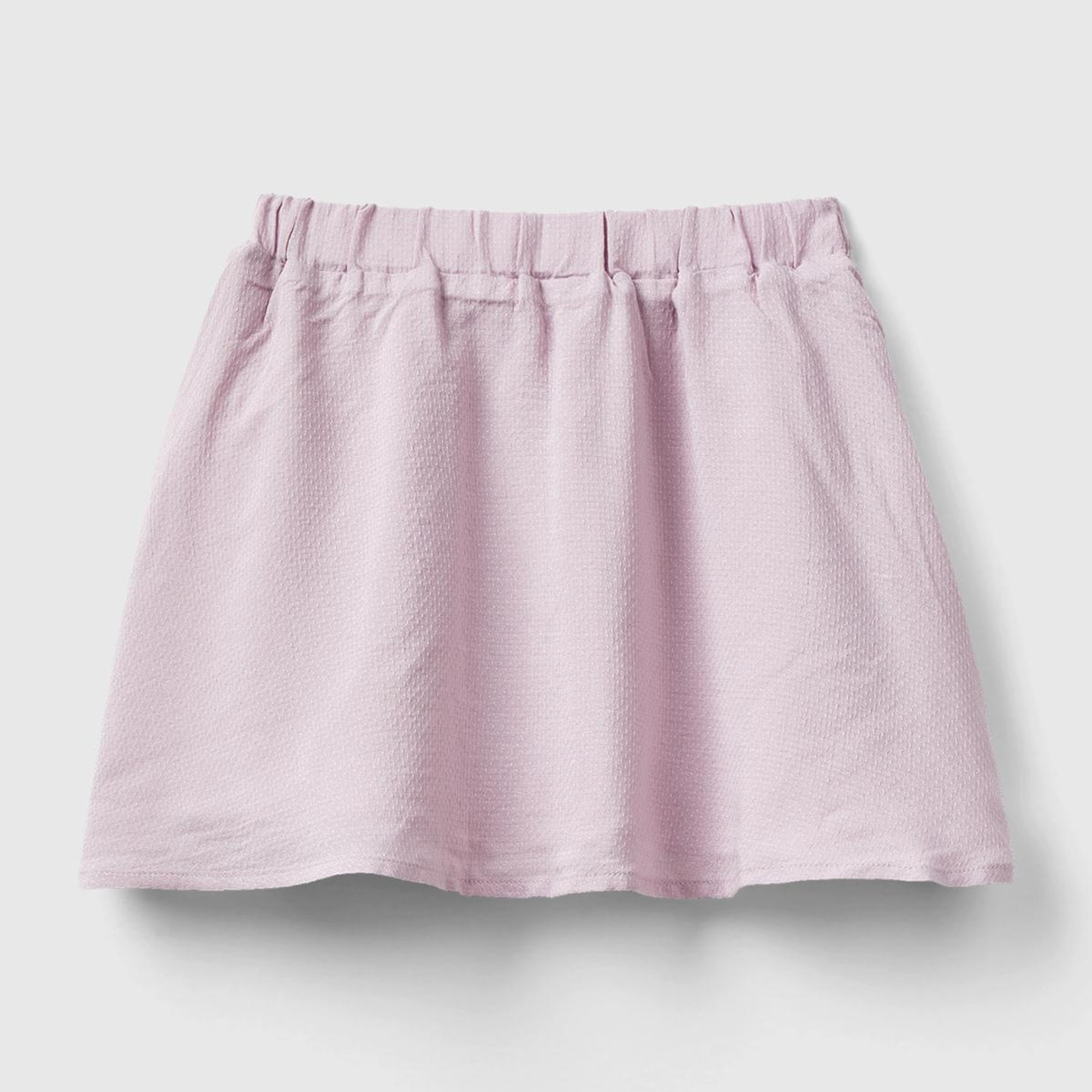 Kız Çocuk Gül Kurusu Beli Lastikli Viskon Etek