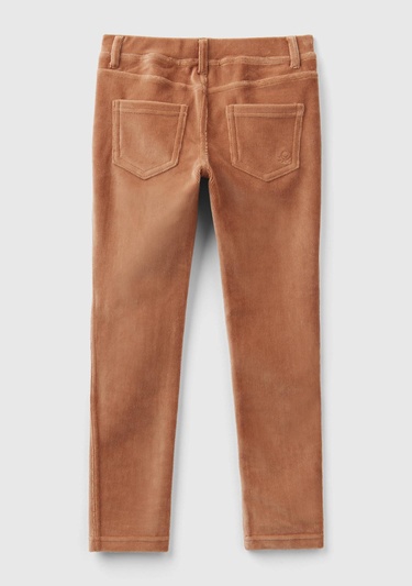  Kız Çocuk Taba Kadife Jegging