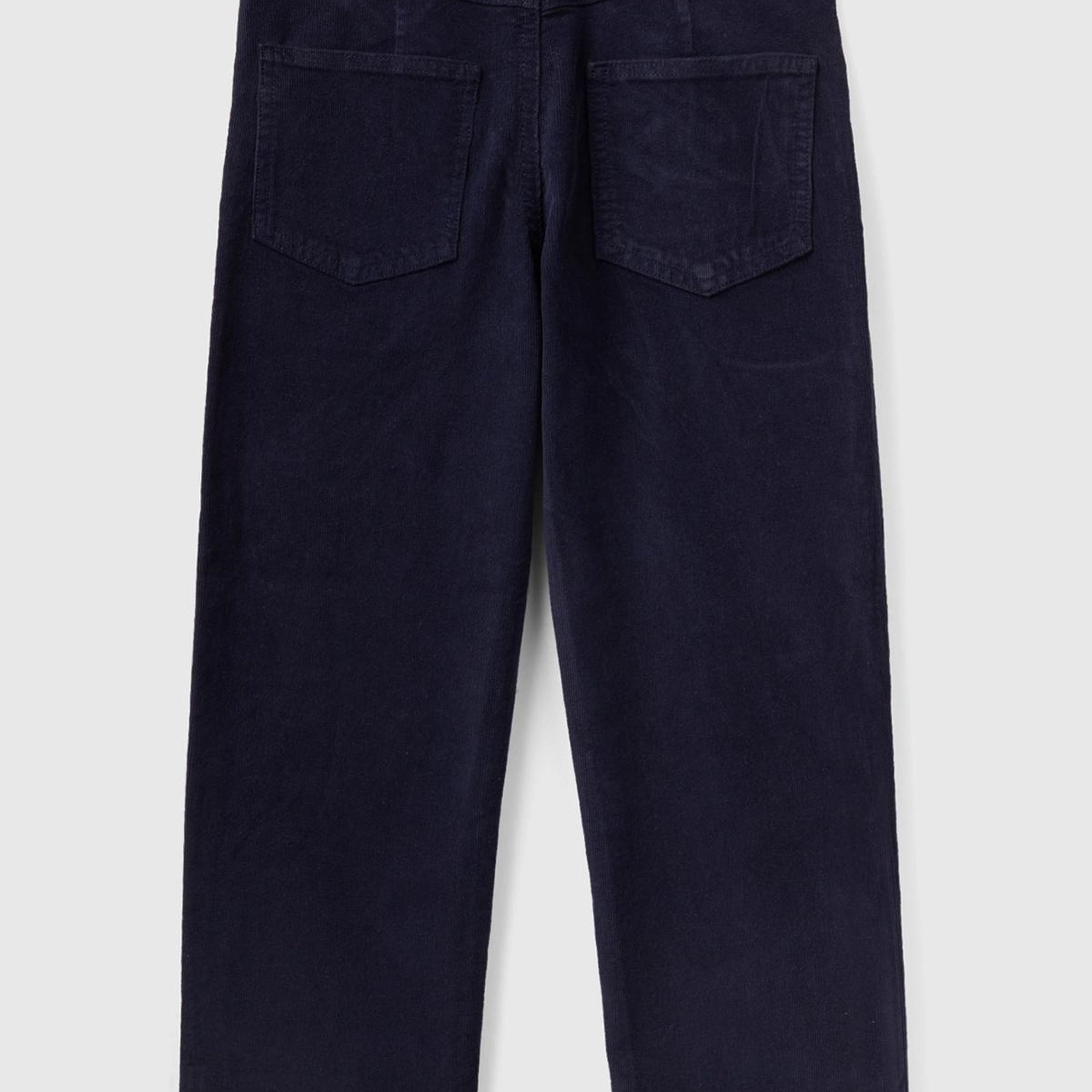 Erkek Çocuk Siyah İnce Fitilli Kadife Pantolon