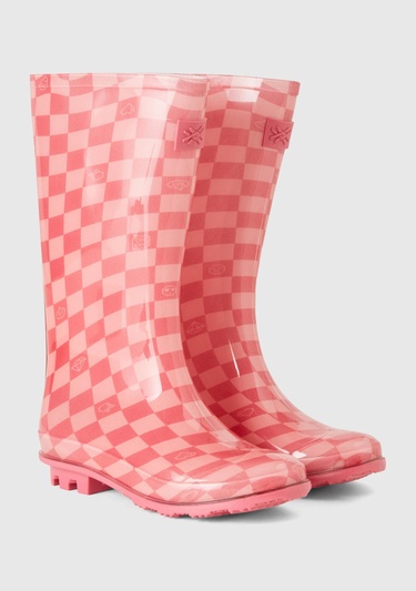  Kız Çocuk Pembe Kesik Logolu Çizme