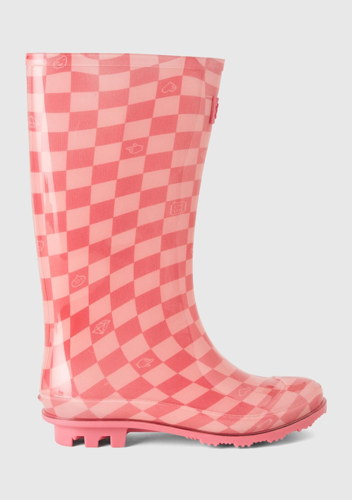  Kız Çocuk Pembe Kesik Logolu Çizme