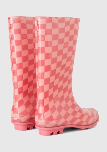  Kız Çocuk Pembe Kesik Logolu Çizme