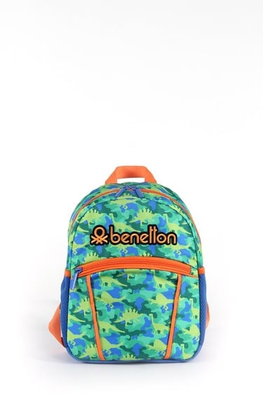 Erkek Çocuk Yeşil Kamuflaj Desenli Anaokul Çantası