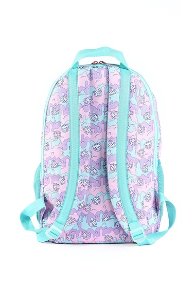  Kız Çocuk Lila Benetton Logolu Okul Çantası