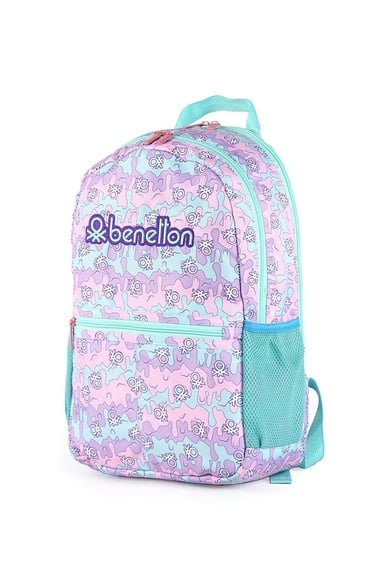  Kız Çocuk Lila Benetton Logolu Okul Çantası