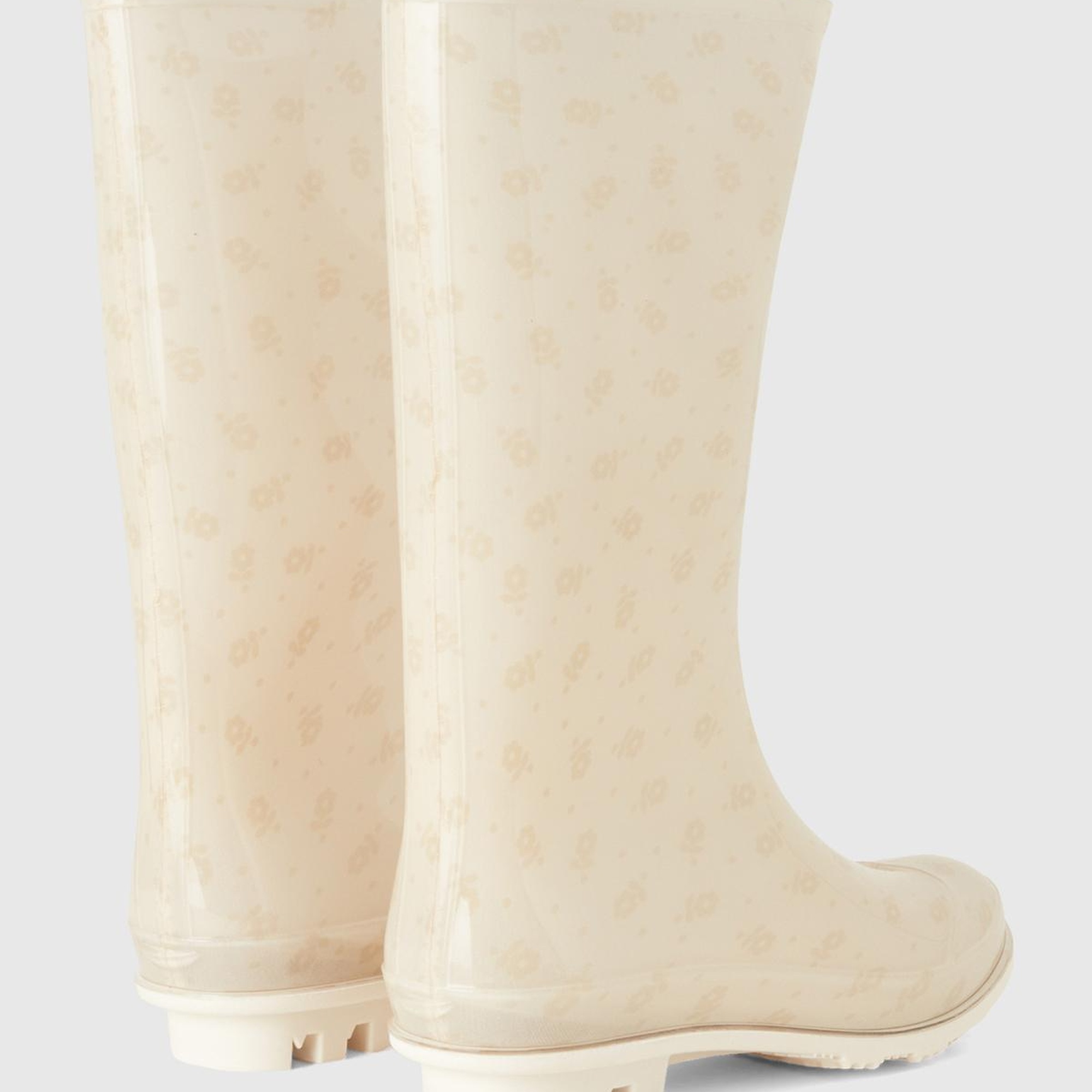 Kız Çocuk Ekru Kesik Logolu Çizme