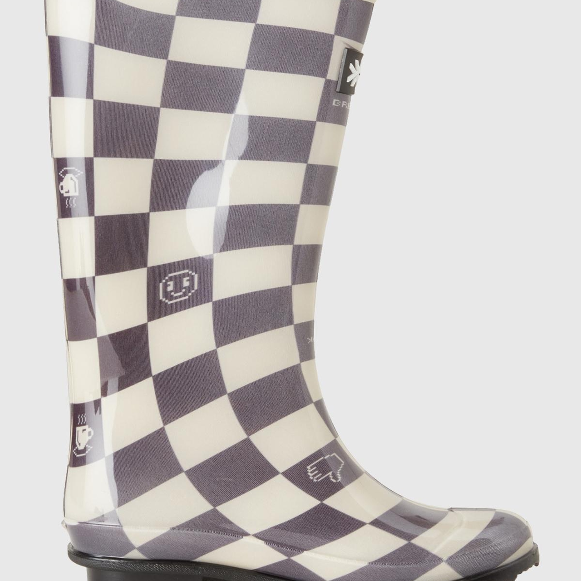 Kız Çocuk Siyah Kesik Logolu Çizme