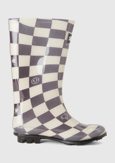  Kız Çocuk Siyah Kesik Logolu Çizme