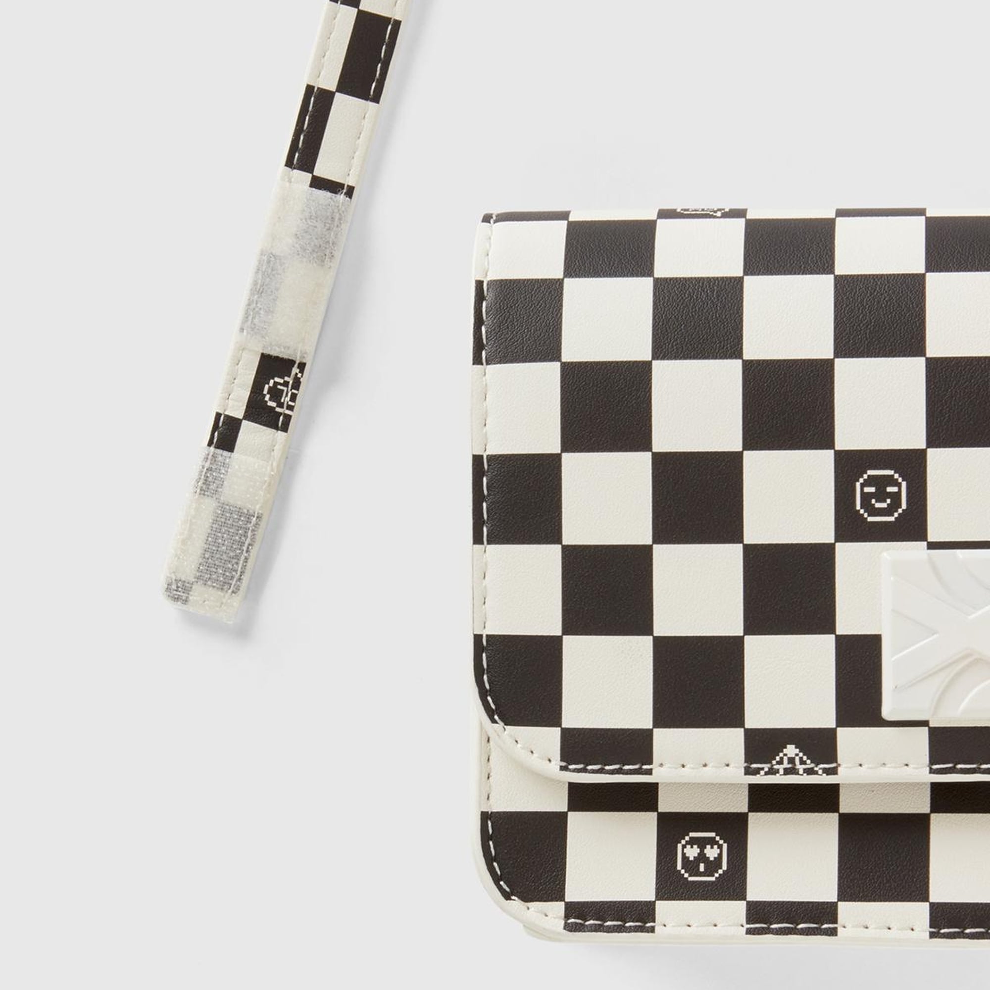 Kız Çocuk Siyah Beyaz Omuz Çantası