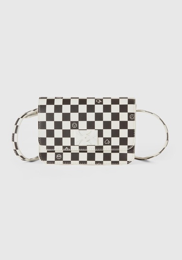  Kız Çocuk Siyah Beyaz Omuz Çantası