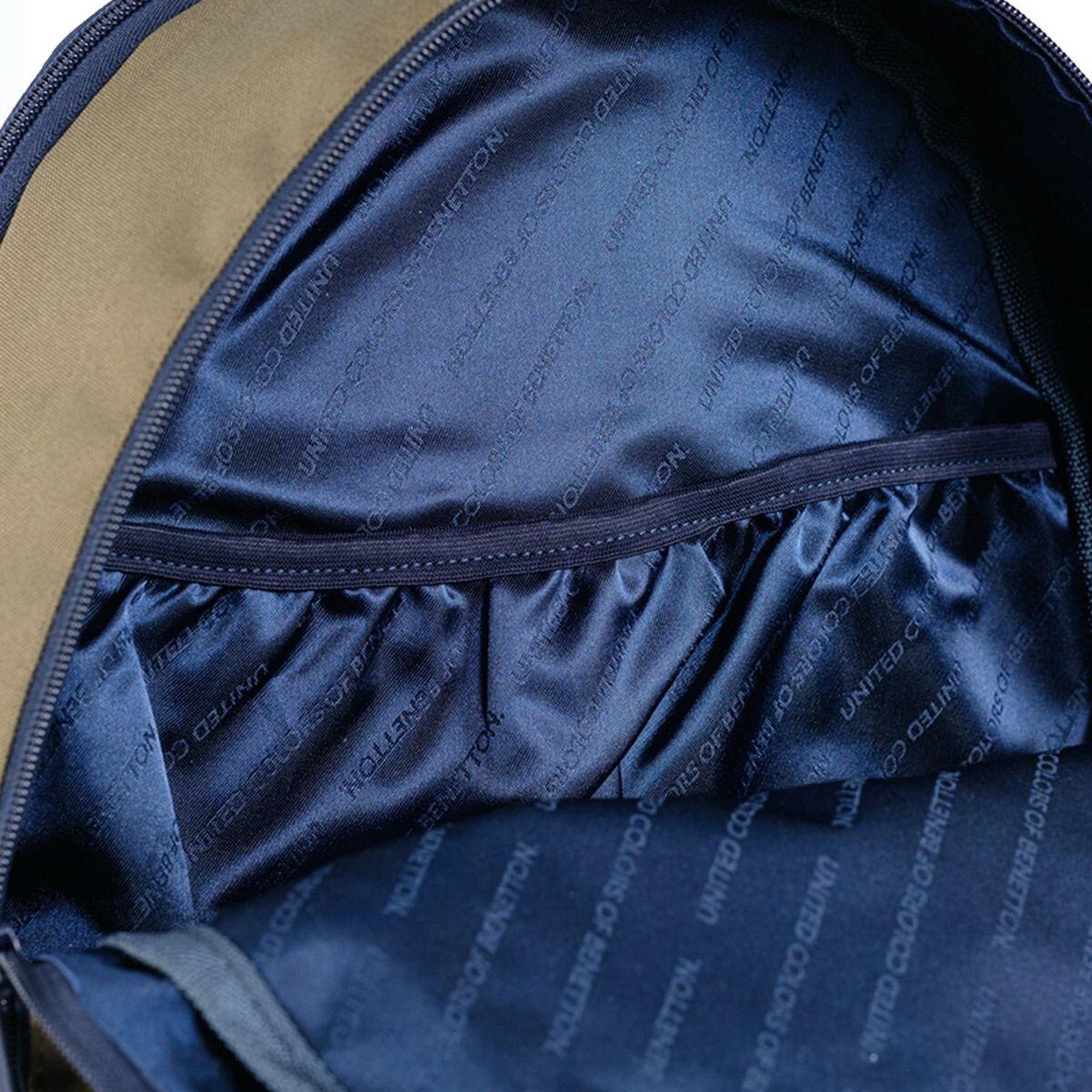 Erkek Çocuk Siyah Dama Desenli Benetton Yazılı Okul Çantası