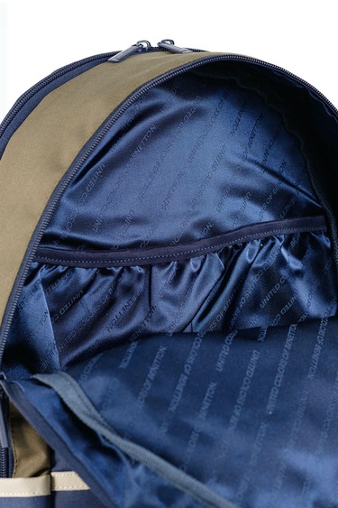  Erkek Çocuk Siyah Dama Desenli Benetton Yazılı Okul Çantası