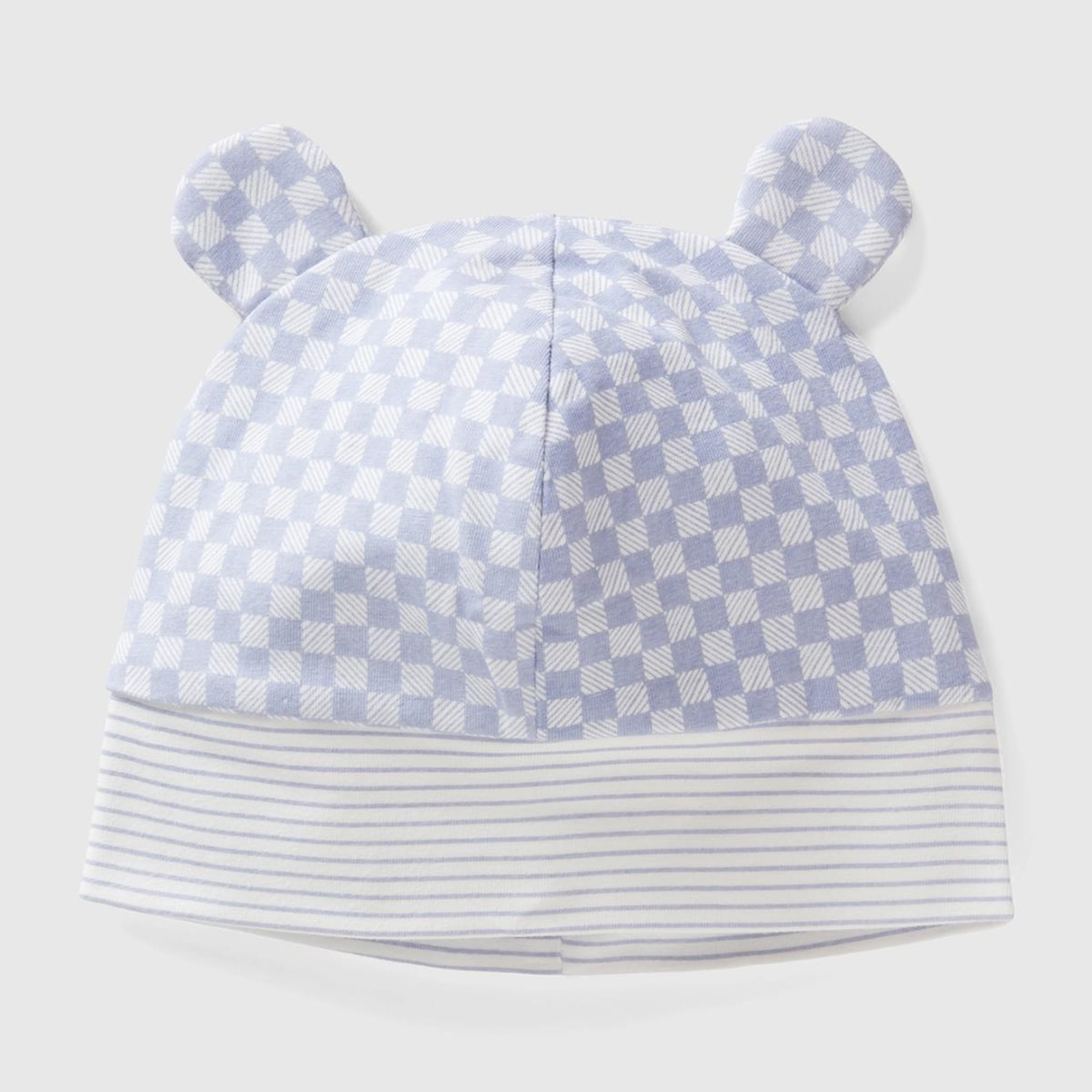 Bebek Toz Mavi Kulaklı Bere